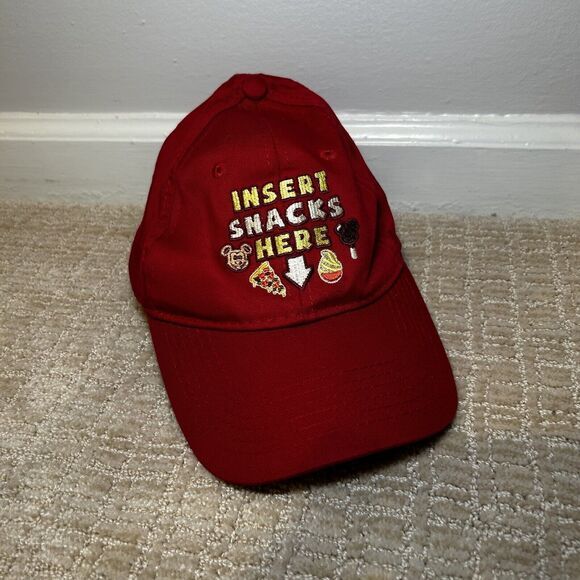 Disney Parks Unisex Youth Kids Red "Insert Snacks Here" Mickey Bar/Pretzel Hat - Picture 2 of 6